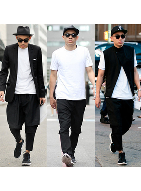 【Maunsell】2019高品质纯棉白色打底短袖 男女素色短袖T厚实舒服