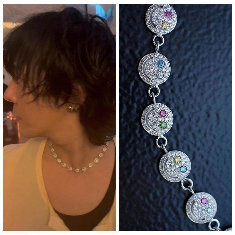 gd权志龙笑脸项链彩色男女