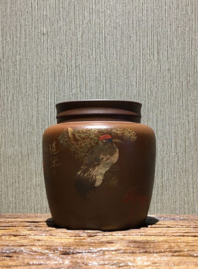 云南建水柴烧名家小茶缸包邮紫陶