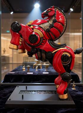 马年文创六合同风马赛博机甲马潮玩摆件限定本命年生肖马手办礼物