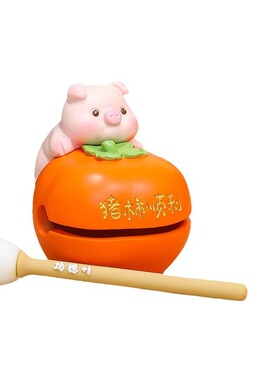 小木鱼可爱手工摆件办公桌手办办公室高级感树脂工艺品桌面装饰新