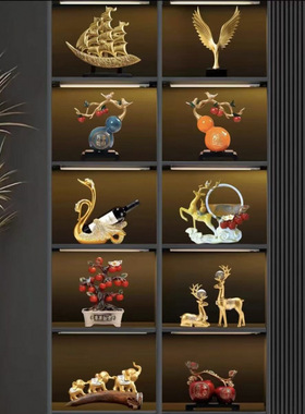 乔迁新居酒柜摆件新款装饰品轻奢高档玄关客厅摆件新家高级感大气