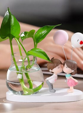 可爱摆件情侣办公室桌面礼物装饰树脂公仔萌粒新品潮手工创意