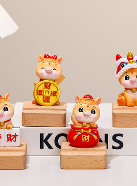 新款卡通生肖马懒人手机支架摆件创意平板国潮马支撑架桌面装饰品