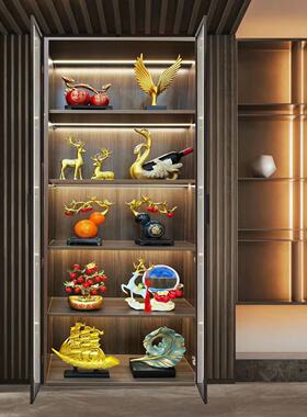 磊鑫达新中式套装家居玄关摆件客厅高档轻奢风办公室酒柜装饰品