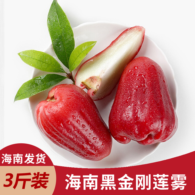 海南三亚黑金刚莲雾多汁甜脆空运