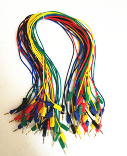 2mm数模电实验导线 实验箱连接线K2号线镀金带弹簧香蕉测试线