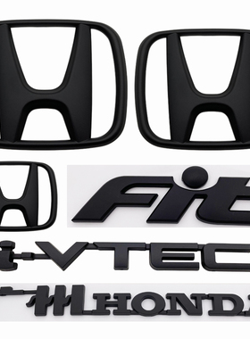 适用于老飞度黑色车标 03-07年款飞度一代飞度两厢 三厢fit前后标