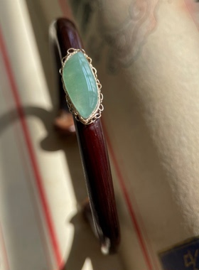 原创西藏高原深山老鸡血藤手镯镶嵌缅甸A货冰种随形