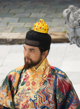 大萌制 仿 明 如意云纹宝石冠 汉服配饰发冠  3d打印束发冠 男