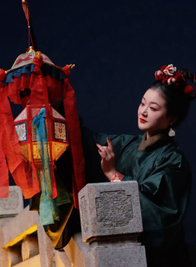 大萌制 明代传统八角宫灯 明元宵行乐图灯笼 汉服配饰花灯 材料包