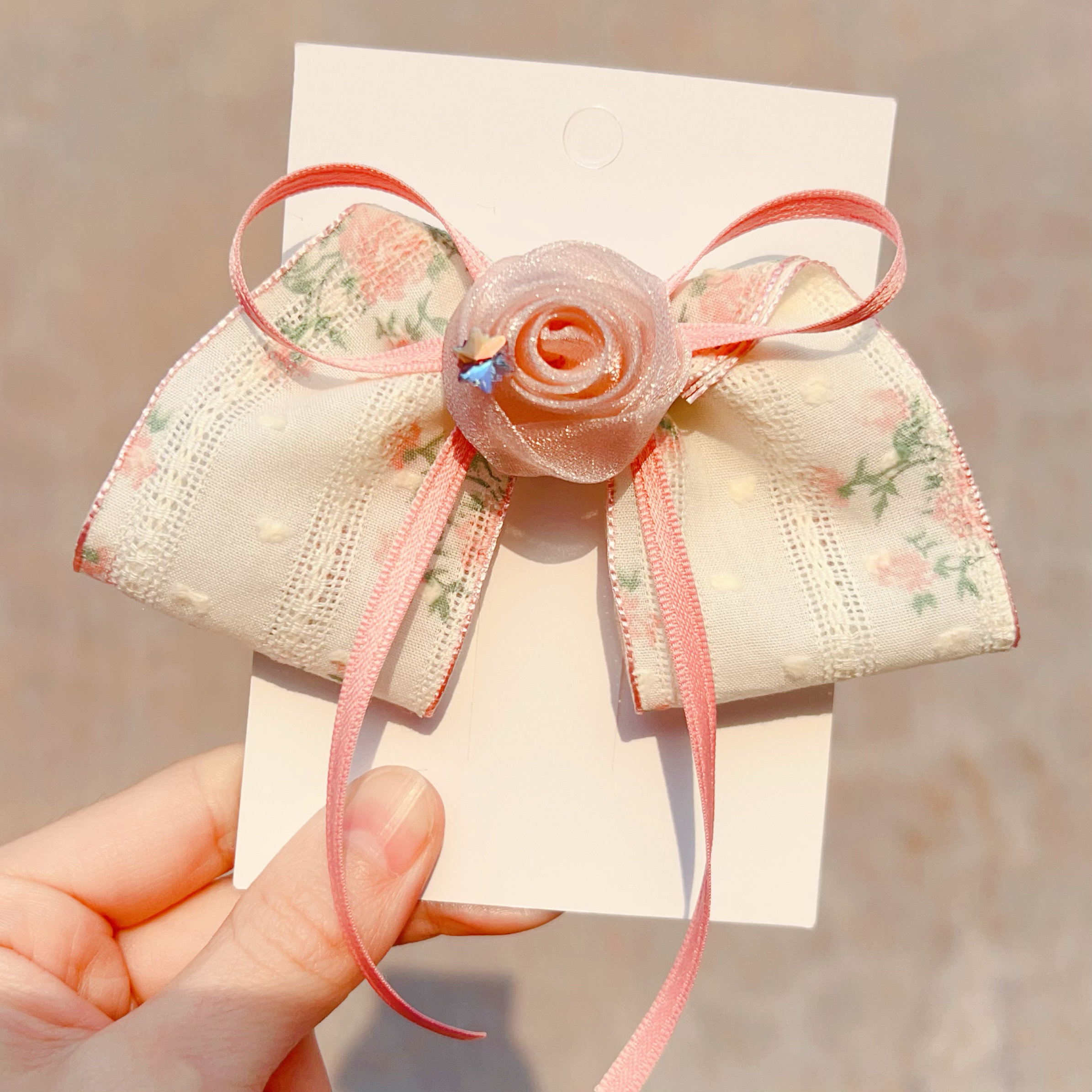 儿童蝴蝶结发夹女童碎花复古百搭气质女孩发卡公主可爱饰品发饰品,童装/婴儿装/亲子装,发饰,淘宝优惠券,粉丝福利购,淘宝优惠卷