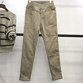 加棉夹棉女长裤 2025冬季 保暖新款 尹衣社1302松紧腰纯棉弹力显瘦