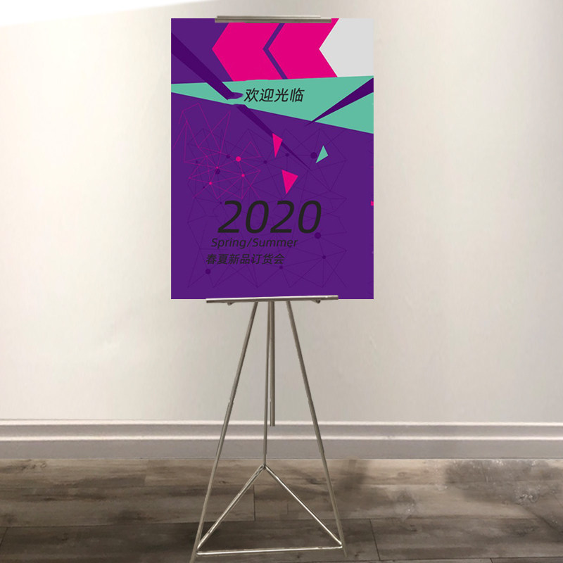 服装店女广告牌kt板展架pop立式落地式促销活动宣传海报架展示架