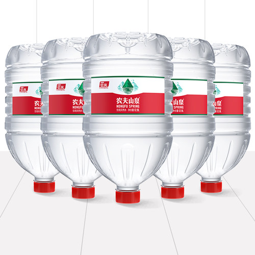 农夫山泉饮用天然水桶装12.9L*5桶大桶水泡茶煮饭煲汤实惠装