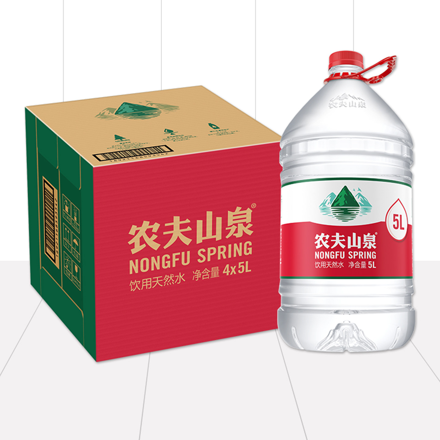农夫山泉饮用天然水5L/6L*4桶图片
