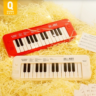 俏娃口袋音乐键盘电子琴钢琴儿童玩具乐器便携大人可玩生日礼物
