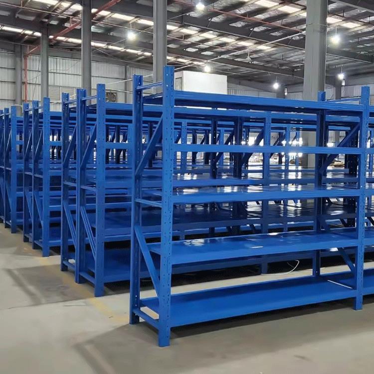 新款直销仓库仓储中型货架五金工具货架家用电商库房置物架黑色货