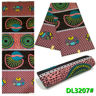 加纳非洲仿棉全透蜡染布DIY面料1片6yadrs cloth wax African