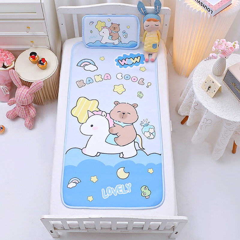 幼儿园专用小凉席垫夏季60×120儿童女孩a类婴儿冰丝凉席卡皮巴拉