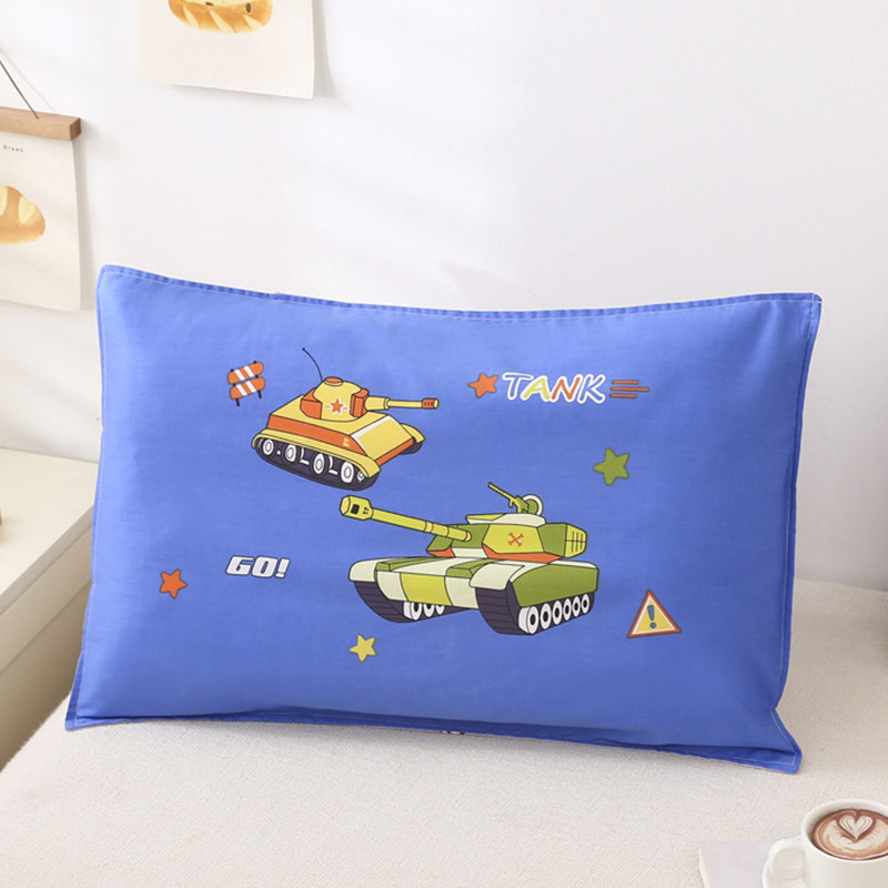 儿童男孩男童坦克纯棉小枕头套30×50幼儿园全棉枕头芯40×60枕套