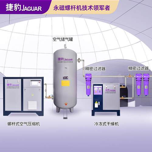 捷豹福星ES系列永磁螺杆机变频空压机螺杆式空气压缩机全套