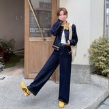 现货撞色牛仔套装外套女2C282-972P175K248，女装套装/套裙，2C282