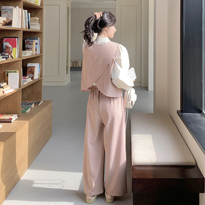 现货小香风马甲衬衫套装2C282-908P175K248图片