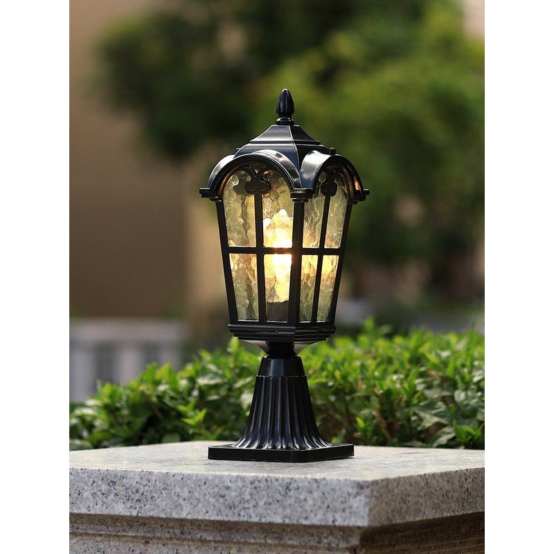 柱头灯户外防水别墅大门欧式庭院室外柱子围墙复古花园新款门柱灯