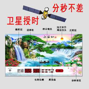 2026年新款大数码万年历电子钟静音卫星授时网络自动对时日历时钟