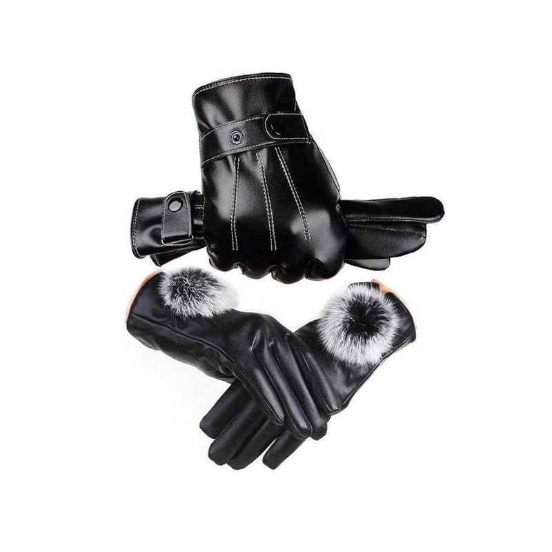 皮手套男冬季骑行加绒加厚防风防水保暖触屏电动摩托车防寒女士天