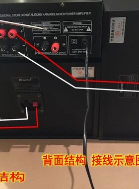 标威 DK-6家庭KTV音响套装会议功放专业卡包音箱 电视卡拉ok家用