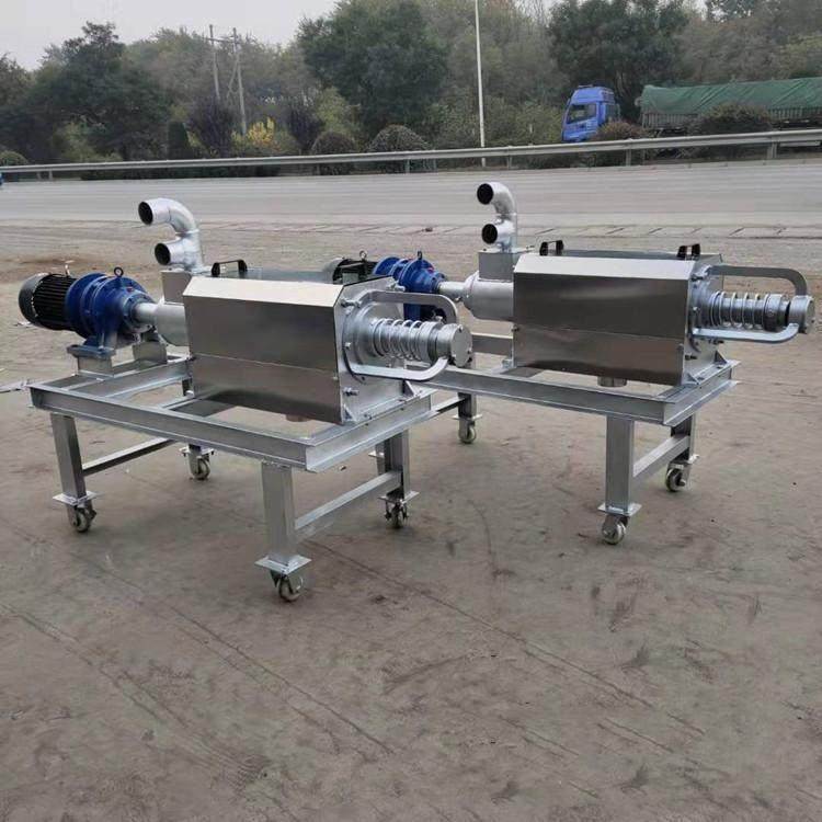 螺旋式固液分离机猪粪羊粪牛粪动物粪便干湿处理