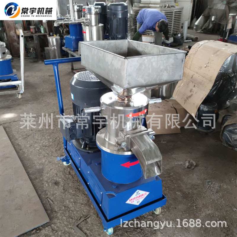 胶体磨 130型分体式食品级不锈钢研磨机 鸡鸭骨架鱼骨鱼皮骨泥机