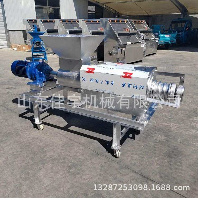 螺旋挤压固液分离机斜筛式干湿脱水机 养殖场粪便干湿分离机