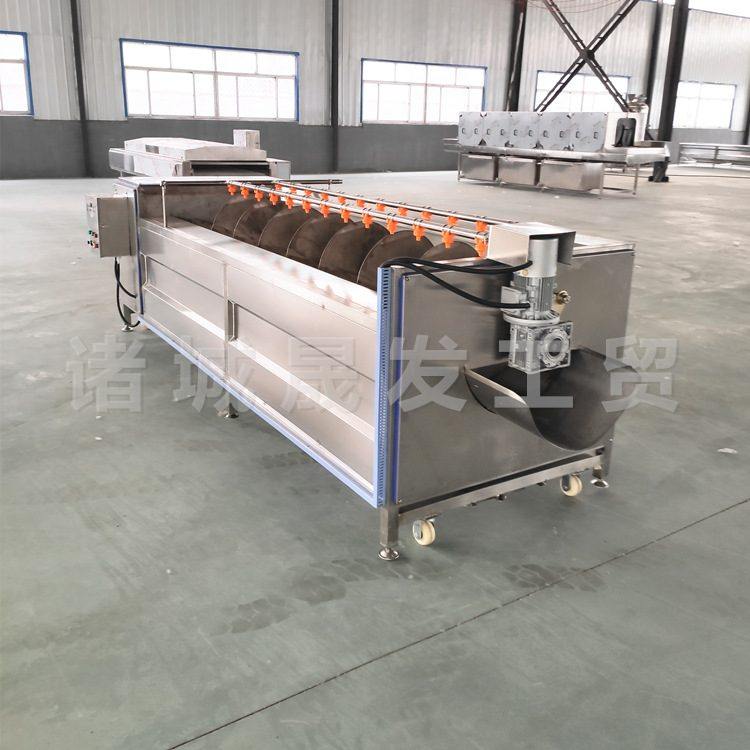 晟发自动毛刷清洗机 多功能土豆去皮清洗机 带鱼去鳞毛辊清洗机