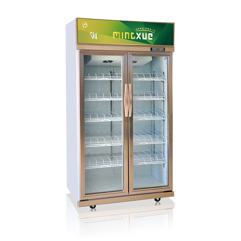 铭雪水果饮料保鲜无霜风冷两门三门展示柜冷藏立式商用陈列柜冷柜
