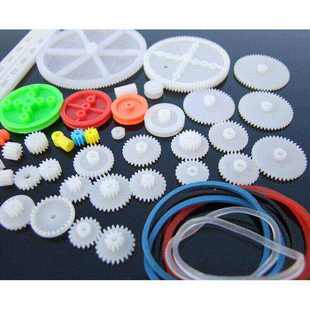 43种齿轮包升级版 马达主轴模型齿条蜗杆塑料齿轮齿轮车配件
