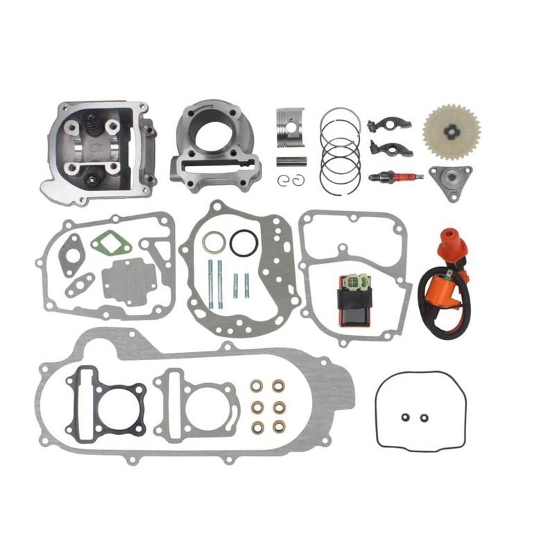 GY6 48cc 80cc扩缸50mm 大排量套缸组合 100cc缸头总成 点火线圈