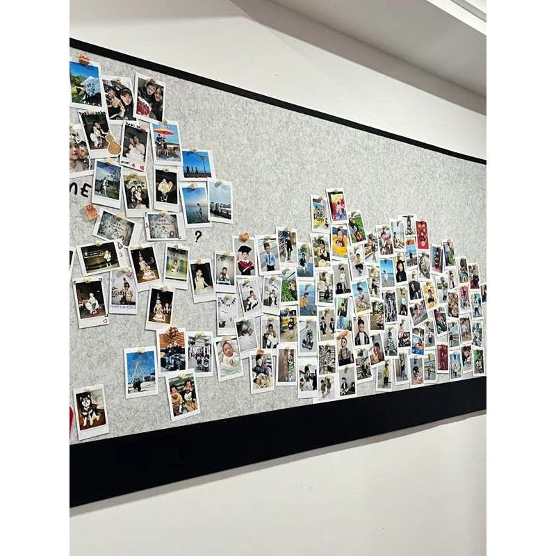 毛毡板收纳墙贴照片墙免打孔留言板软木板挂墙展示板墙面装饰自粘