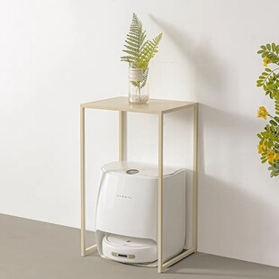 单层行李箱架子扫地机器人收纳柜置物架阳台高脚盆栽花架小夹缝桌