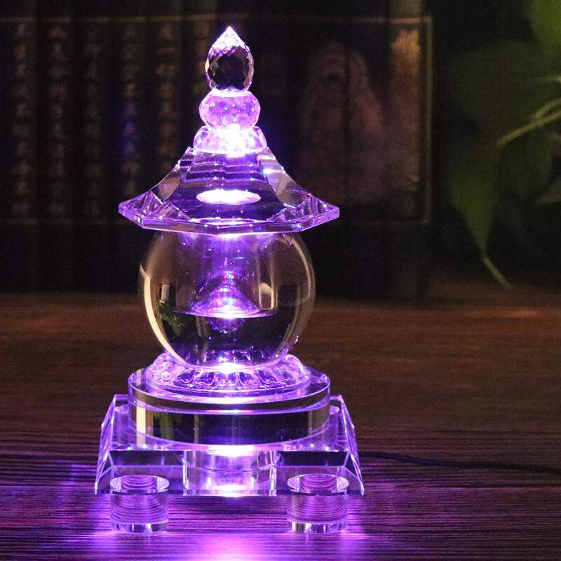 水晶佛塔菩提宝塔藏红花花蜜家宝塔瓜中大摆件桌面、丸、小型瓶