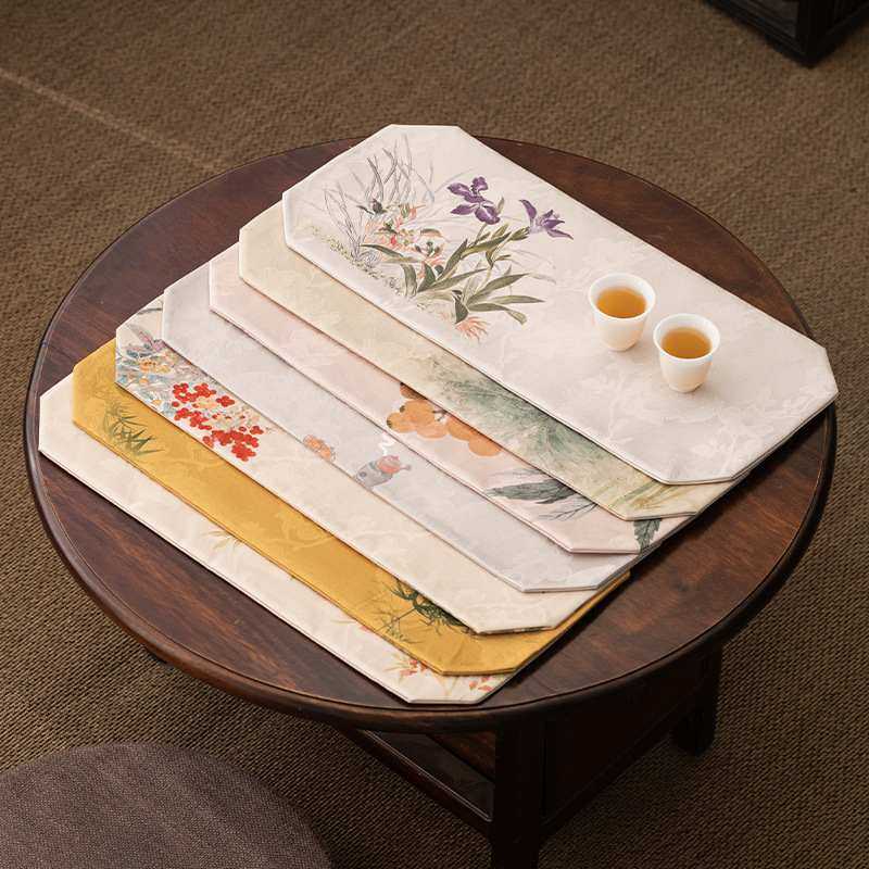 禅意茶席茶桌布新中式松复古旗垫桌茶桌云织锦茶客厅高端轻旗茶奢,居家布艺,茶席,淘宝优惠券,粉丝福利购,淘宝优惠卷