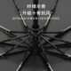处理十骨防风雨伞三折全自动晴雨伞折叠伞男商务实木纯色一键开收