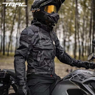 TNAC拓驰骑行服摩托车夏季防风防水四季机车服男款休闲蝙蝠四季