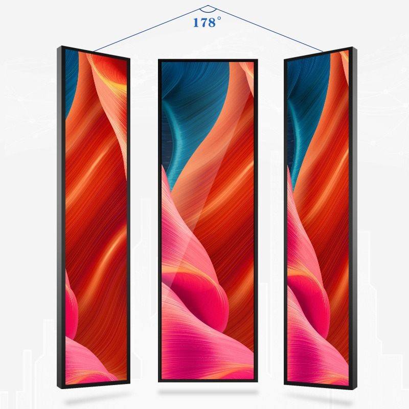 19.5/24/36寸超市货架窄边条形屏液晶高清显示壁挂广告机