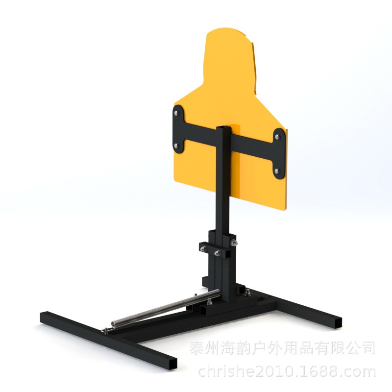 【10件起包邮】射击训练高强度钢板弹簧复位钢管结构复位胸环靶