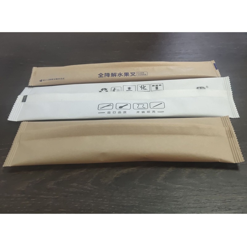 快餐餐具勺子月饼插叉子塑料纸袋自动落料省人工全自动一体包装机