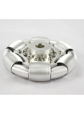 100mm铝全向轮（omni directional wheels)单片90°铝轮 14179S