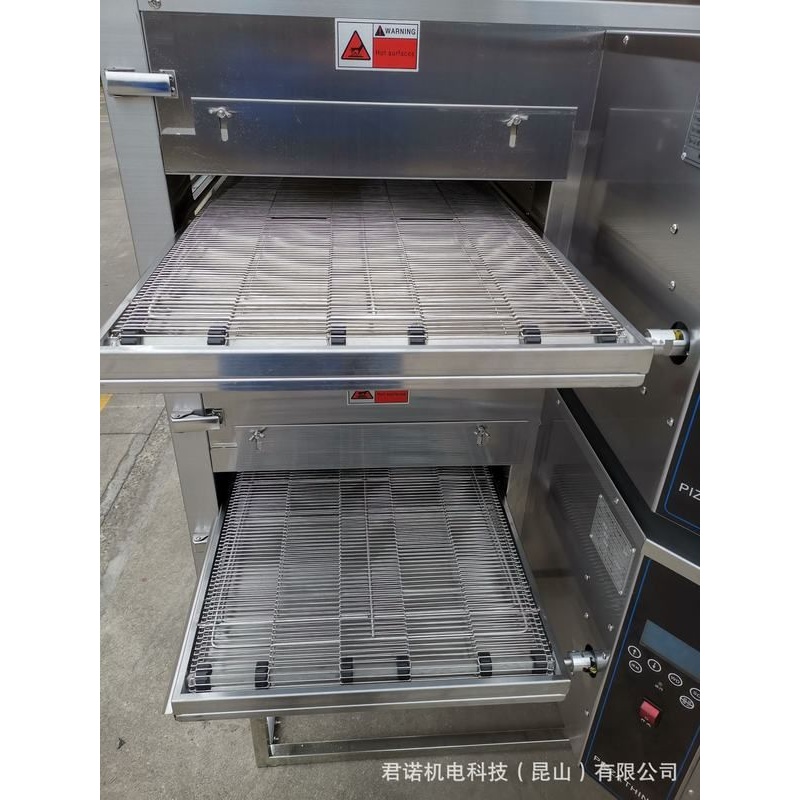 履带式披萨炉9.9 链式披萨烤箱 电热风循环比萨烤炉 燃气披萨设备